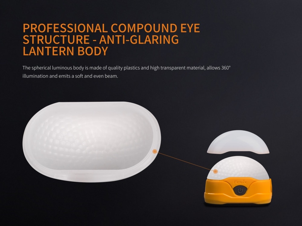 Fenix CL20R Rechargeable Camping Lantern With 300 Lumen White Light And Red Reading LED For Campers