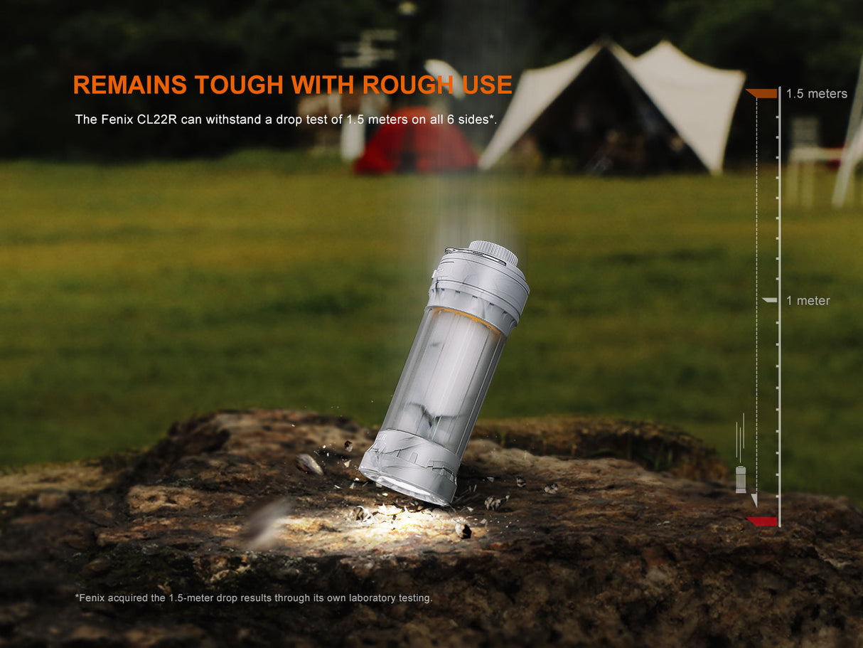 Fenix CL22R Camping Lantern 500 Lumen 200 Hour Runtime 360 Degree Illumination For Campers