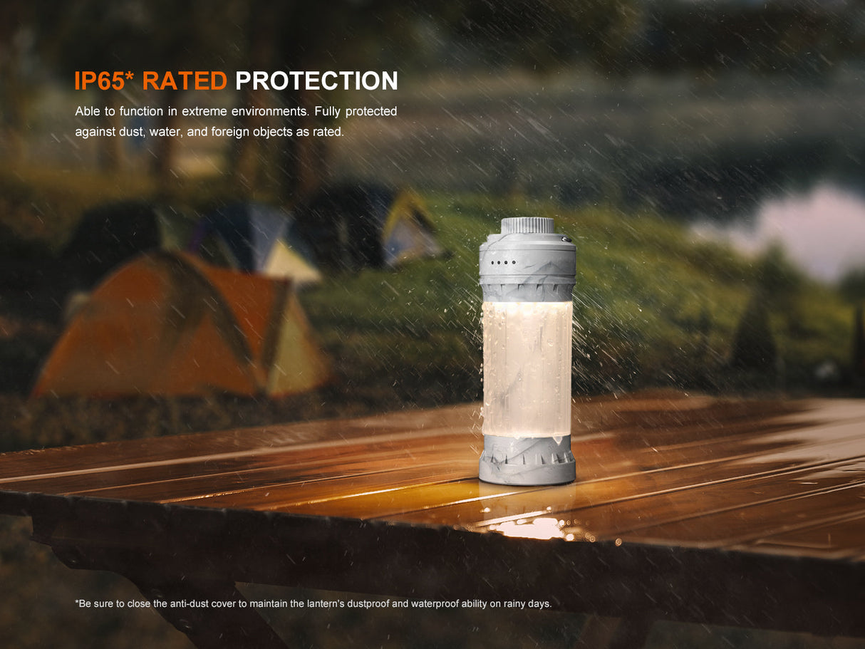 Fenix CL22R Camping Lantern 500 Lumen 200 Hour Runtime 360 Degree Illumination For Campers