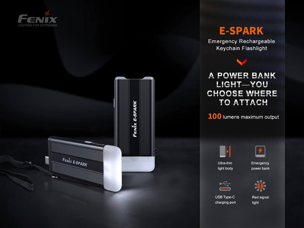 Fenix E-SPARK Ultra-Thin Powerbank And LED Flashlight For Everyday Carry Enthusiasts By Fenix Store