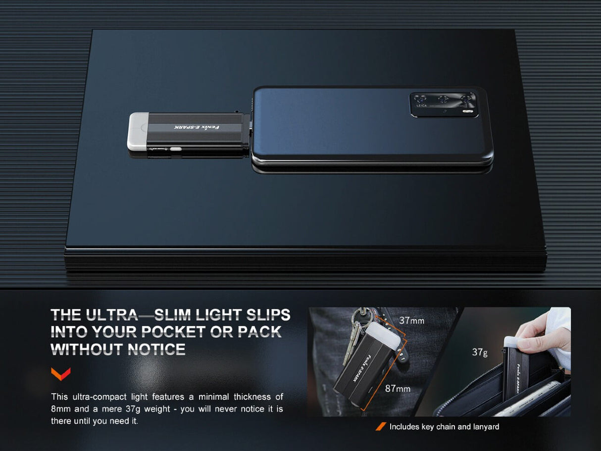 Fenix E-SPARK Ultra-Thin Powerbank And LED Flashlight For Everyday Carry Enthusiasts By Fenix Store