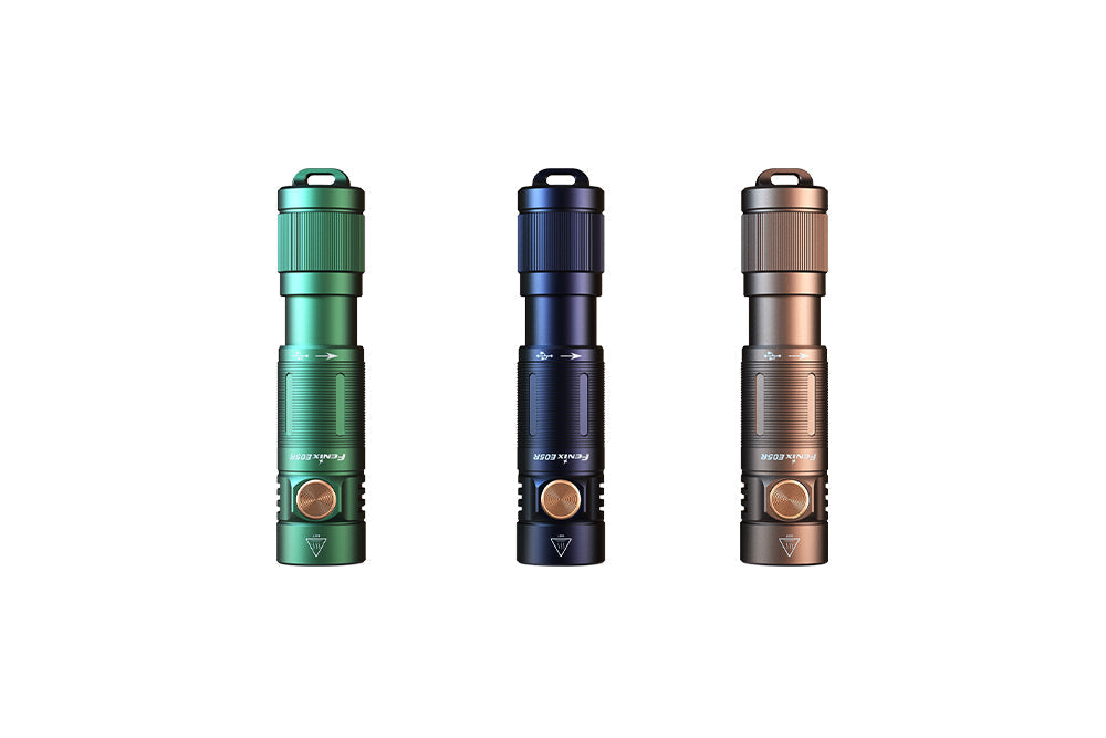 Fenix E05R Mini Keychain LED Flashlight 400 Lumens Rechargeable IP68 Waterproof For Outdoor Enthusiasts