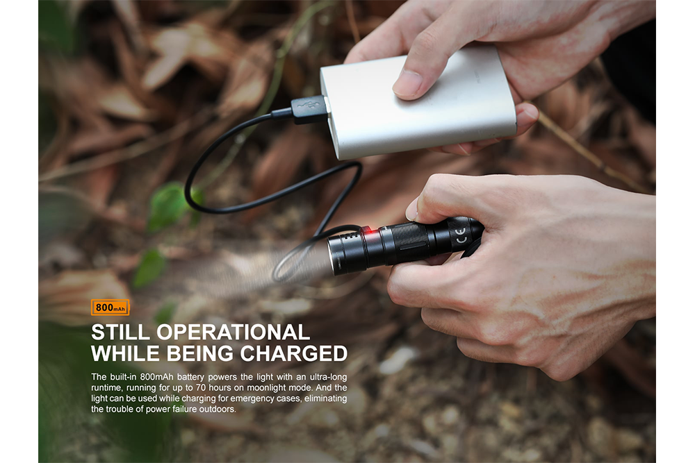 Fenix E09R Rechargeable Flashlight 600 Lumens Ultra Compact EDC For Outdoor Enthusiasts