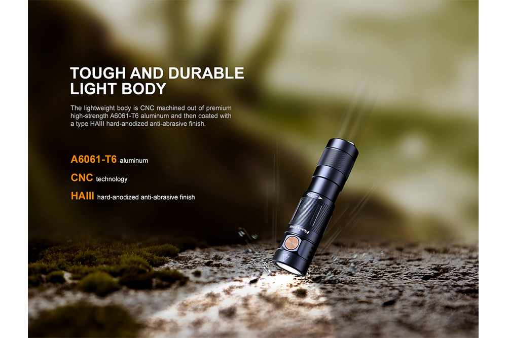 Fenix E09R Rechargeable Flashlight 600 Lumens Ultra Compact EDC For Outdoor Enthusiasts