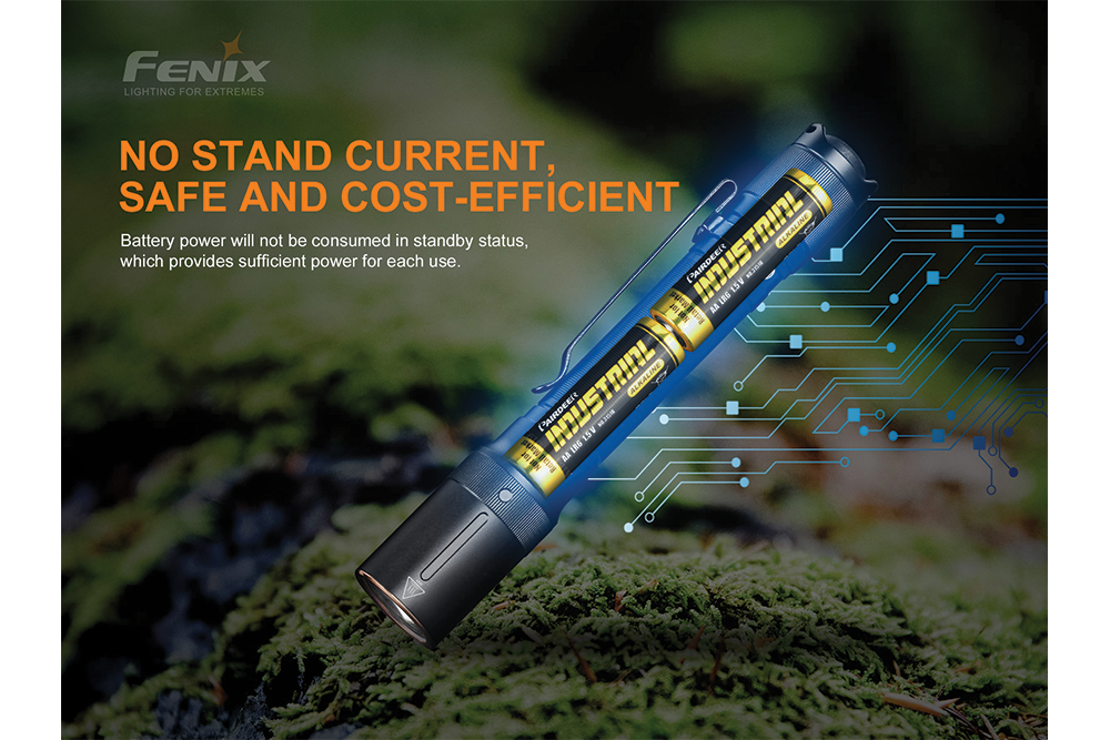 Fenix E20 V2.0 EDC Flashlight 350 Lumens Compact Two AA Power Ultra Thin Design For Everyday Carry