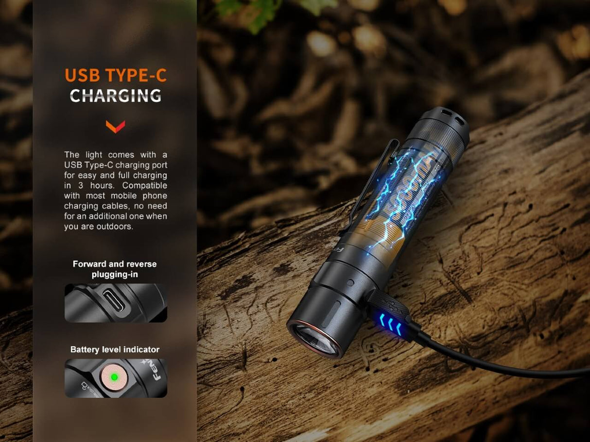 Fenix E35R Rechargeable LED Flashlight - Adventure-Ready
