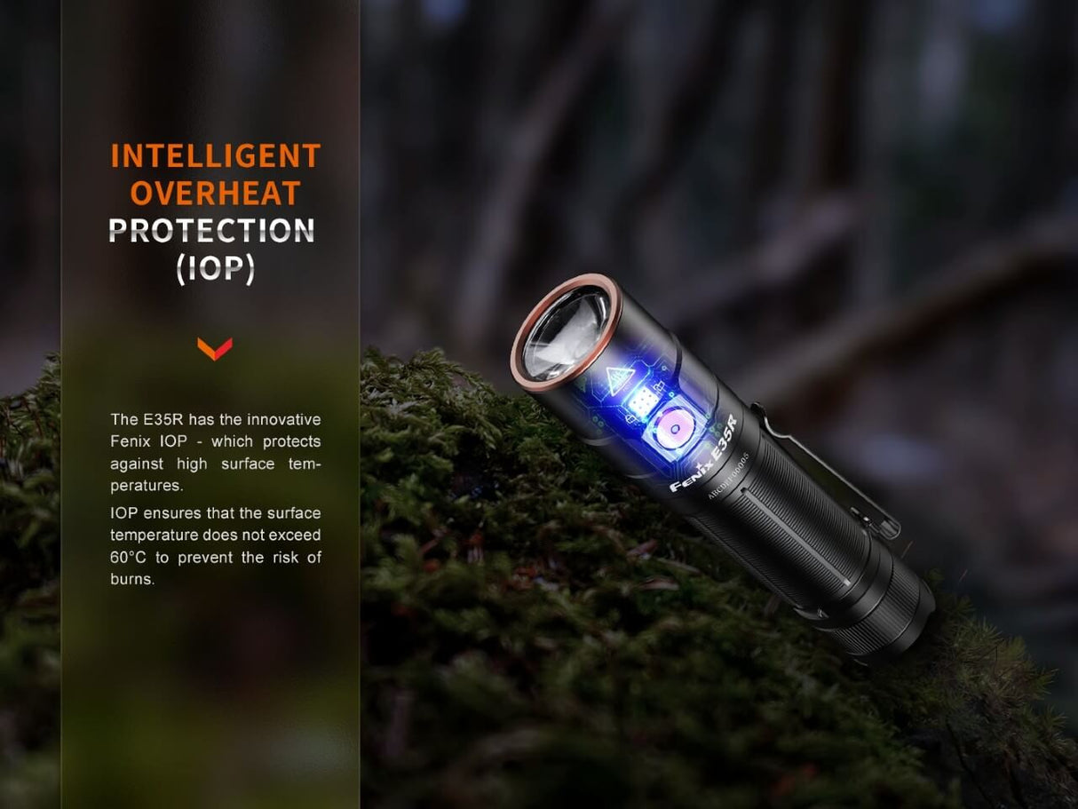 Fenix E35R Rechargeable LED Flashlight - Adventure-Ready