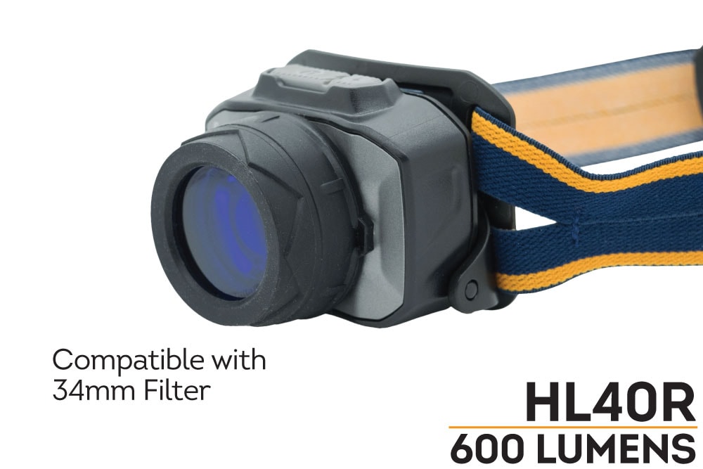 Fenix HL40R Headlamp USB Rechargeable 600 Lumen Focusable Beam For Outdoor Adventurers