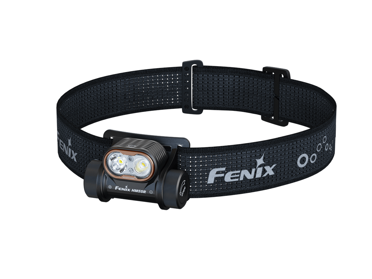 Fenix HM55R Lightweight Multi-LED Headlamp For Outdoor Adventurers 1200 Lumens Spotlight Flood Red Modes