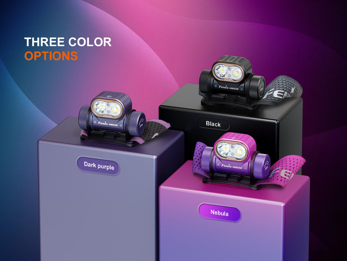 Fenix HM55R Lightweight Multi-LED Headlamp For Outdoor Adventurers 1200 Lumens Spotlight Flood Red Modes