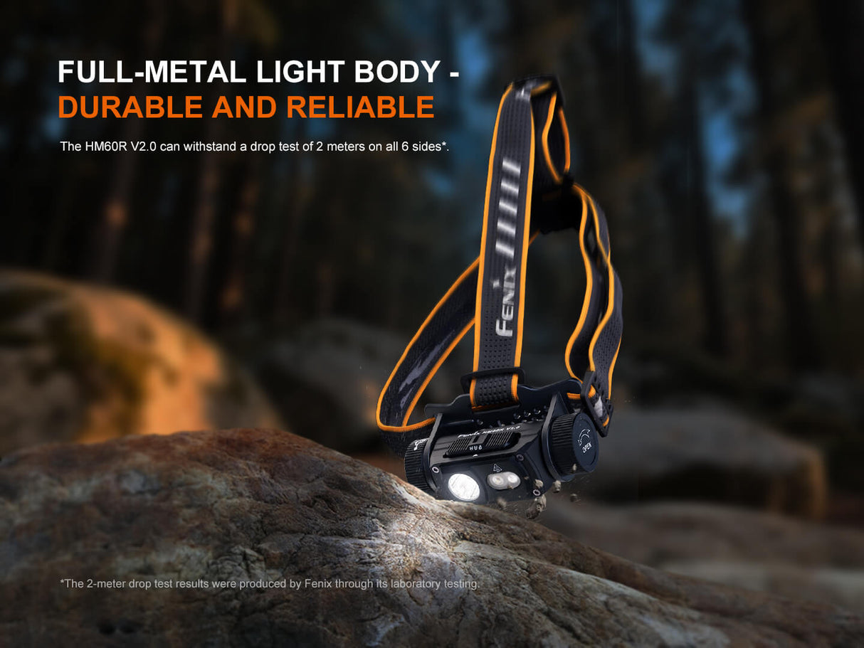 Fenix HM60R V2 Headlamp 1600 Lumens For Outdoor Explorers Powerful Versatile Reliable Night Vision