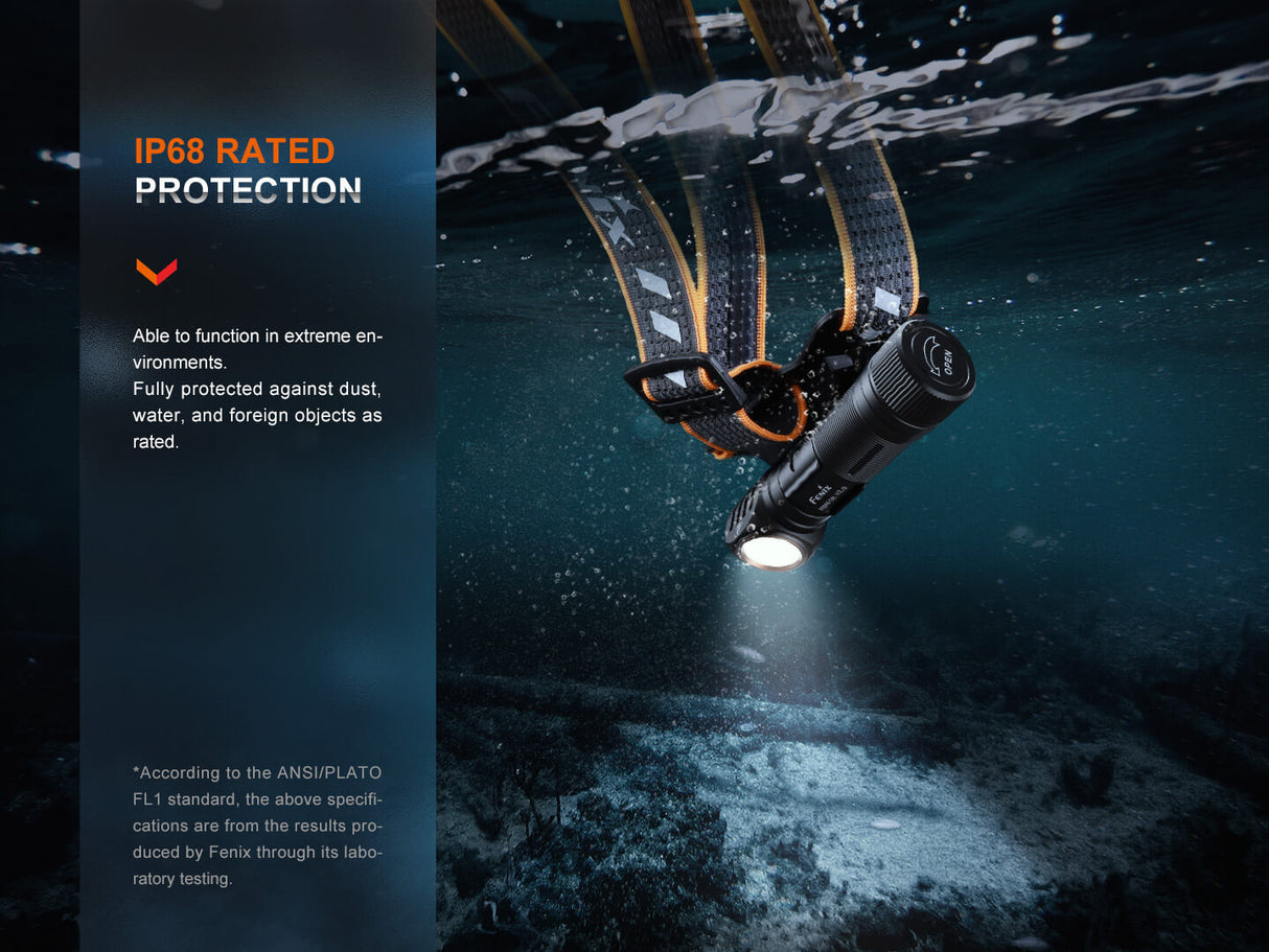 Fenix HM61R V2 Rechargeable Headlamp 1600 Lumens Compact Lightweight Outdoor Adventurers