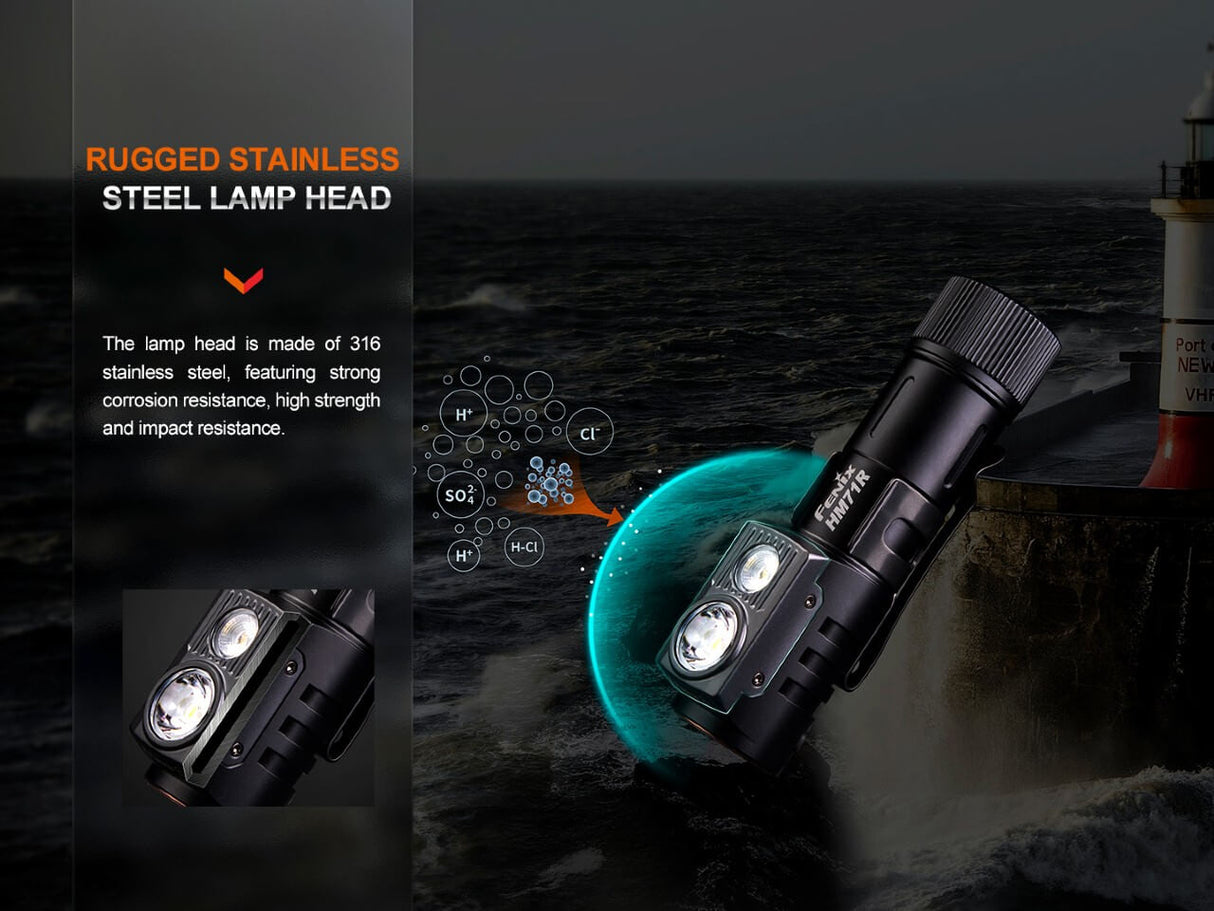 Fenix HM71R Rechargeable LED Headlamp - Trail-Ready