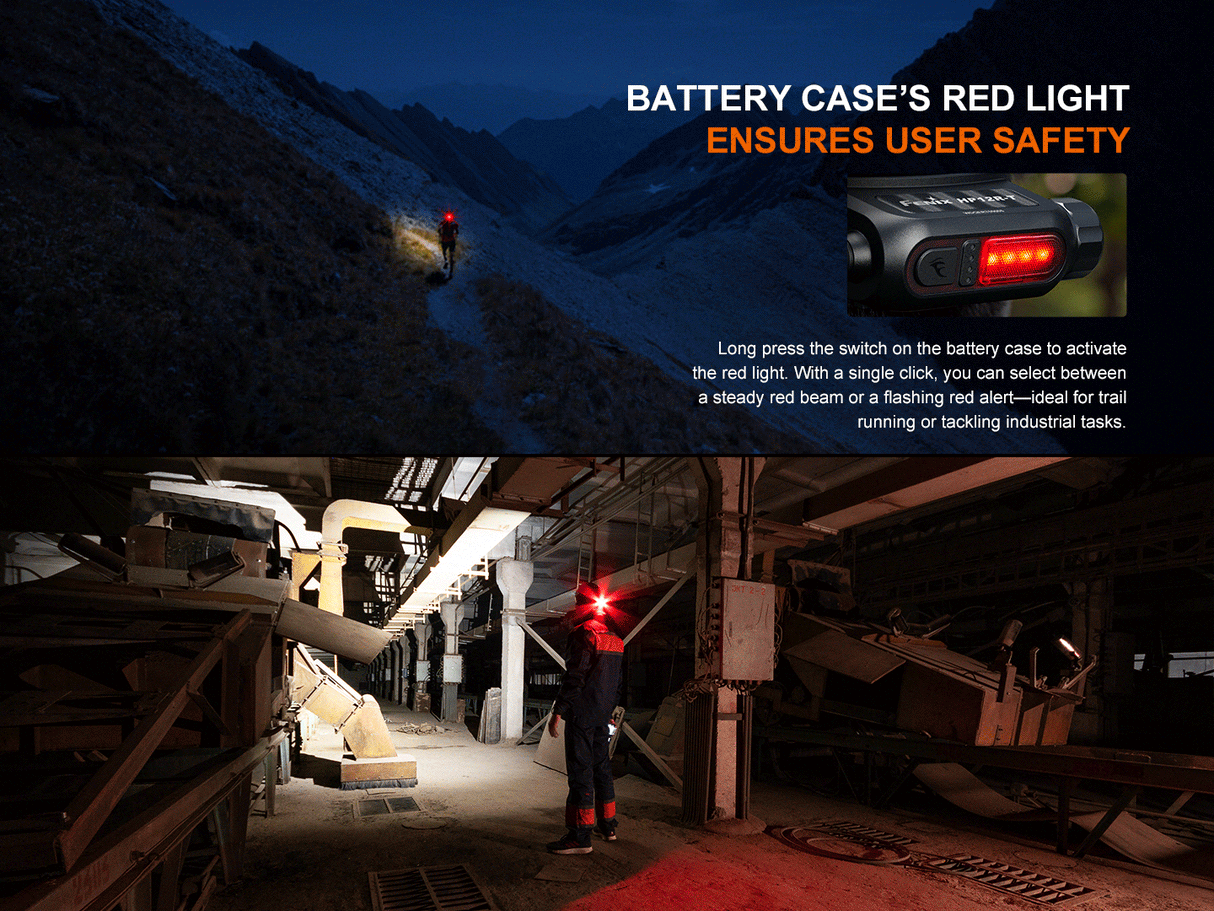 Fenix HP12R-T Balanced Trail Headlamp For Long-Distance Runners And Night Hikers With 1300 Lumen Max Output