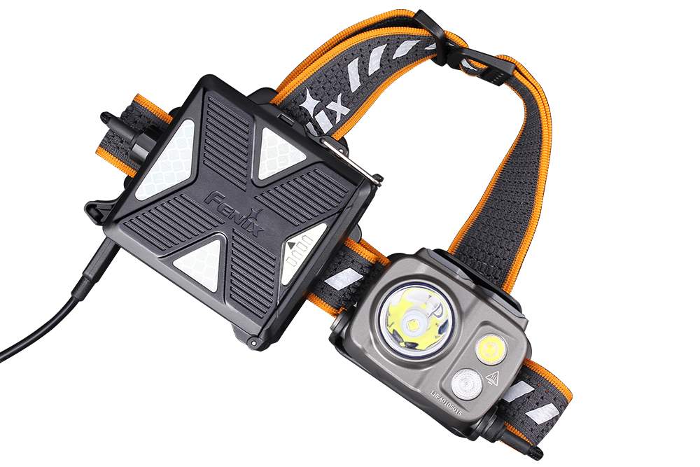 Fenix HP16R Powerful Rechargeable Headlamp 1250 Lumens USB C Battery Case For Outdoor Adventurers