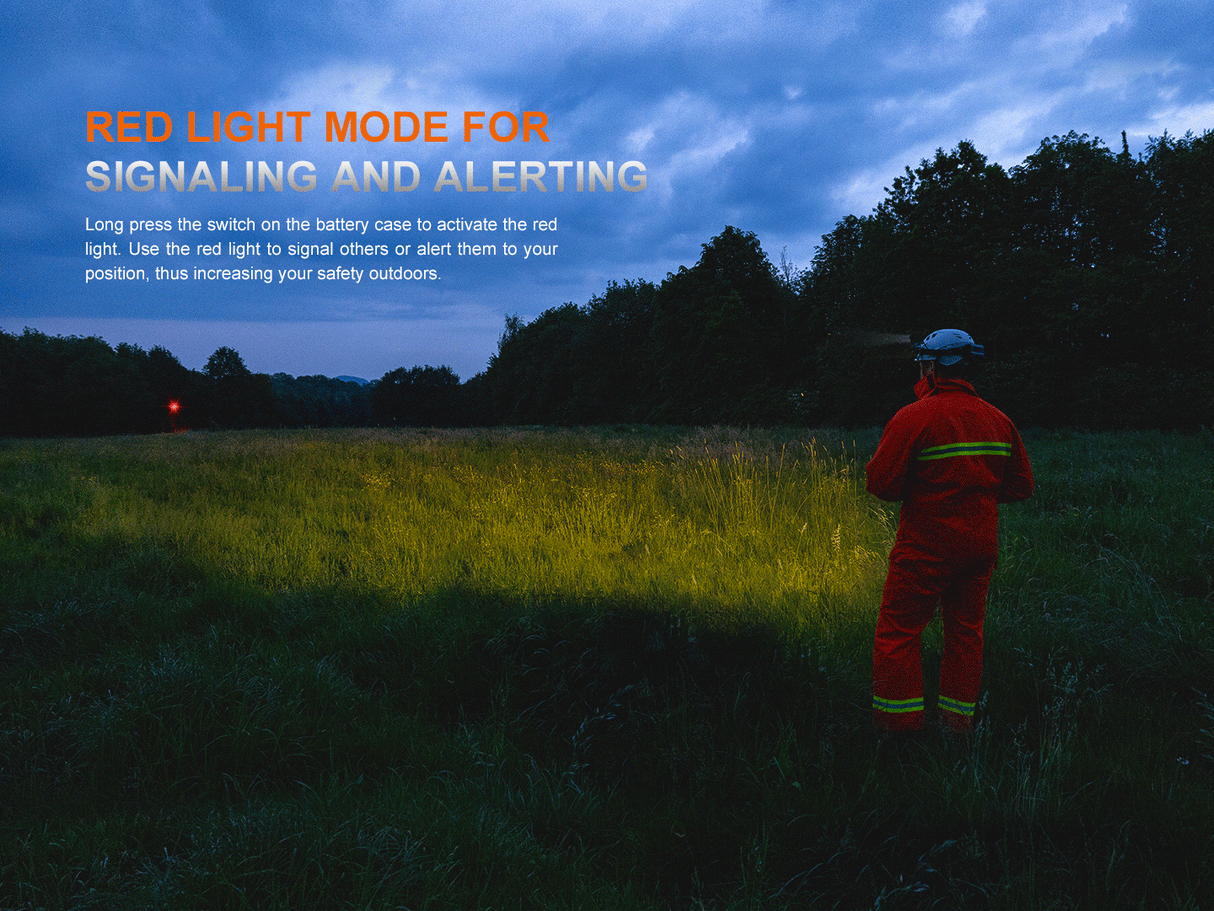 Fenix HP35R Headlamp For Search And Rescue Teams USB C Rechargeable 4000 Lumen Spotlight Floodlight