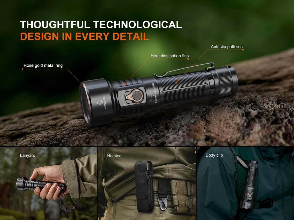 Fenix LD36R Multicolor Flashlight Powerful 3600 Lumen Output For Creators And Adventurers