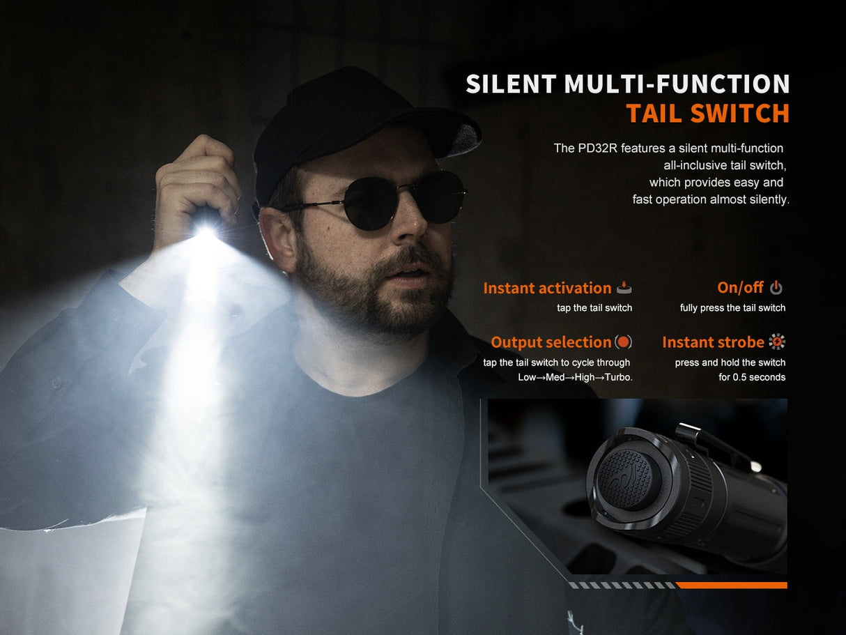 Fenix PD32R Rechargeable LED Flashlight - Adventure-Ready