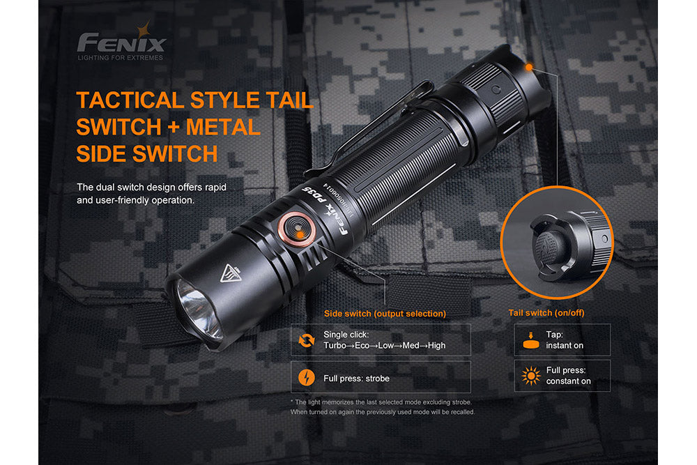 Fenix PD35 V3.0 EDC Flashlight 1700 Lumens Adventure Ready