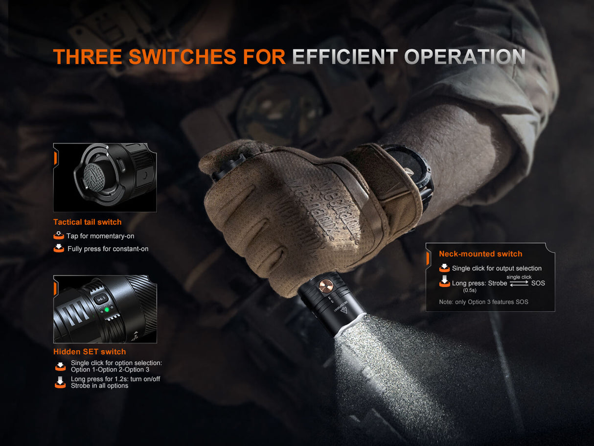 Fenix PD36R ACE Outdoor Flashlight 3000 Lumens 3in1 SET