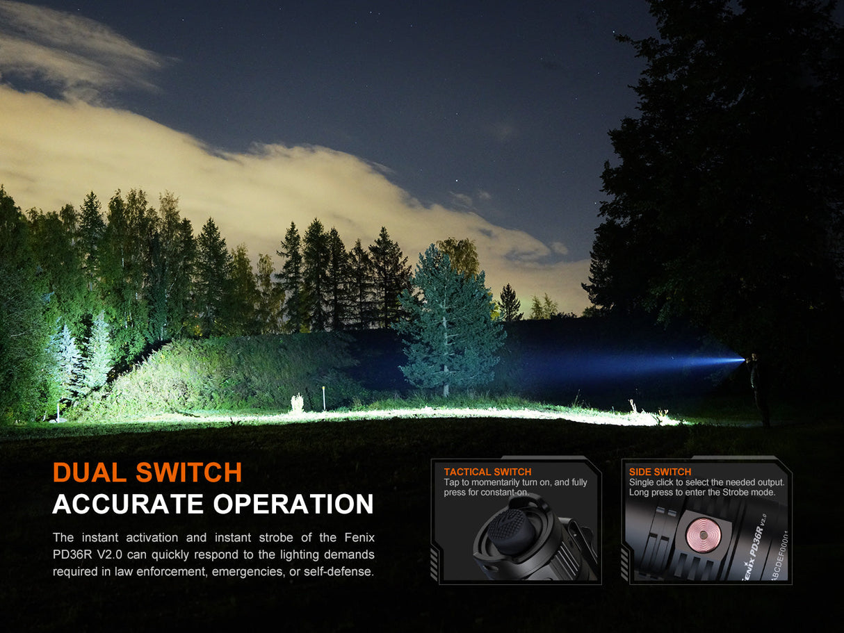 Fenix PD36R V2 Compact Tactical 1700 - Adventure Ready
