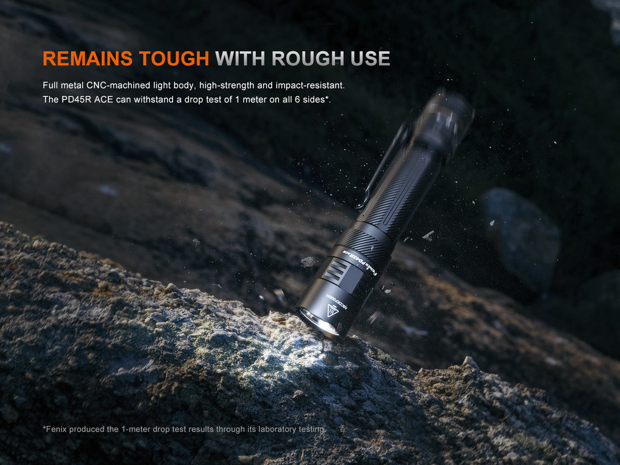 Fenix PD45R ACE Tactical Flashlight - Trail-Ready Gear