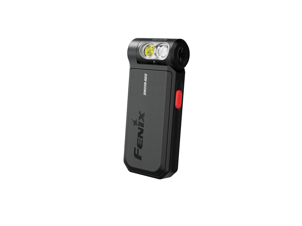 Fenix SW05R Clip On Light Versatile USB C Rechargeable With Red Or UV Output For Outdoor Enthusiasts