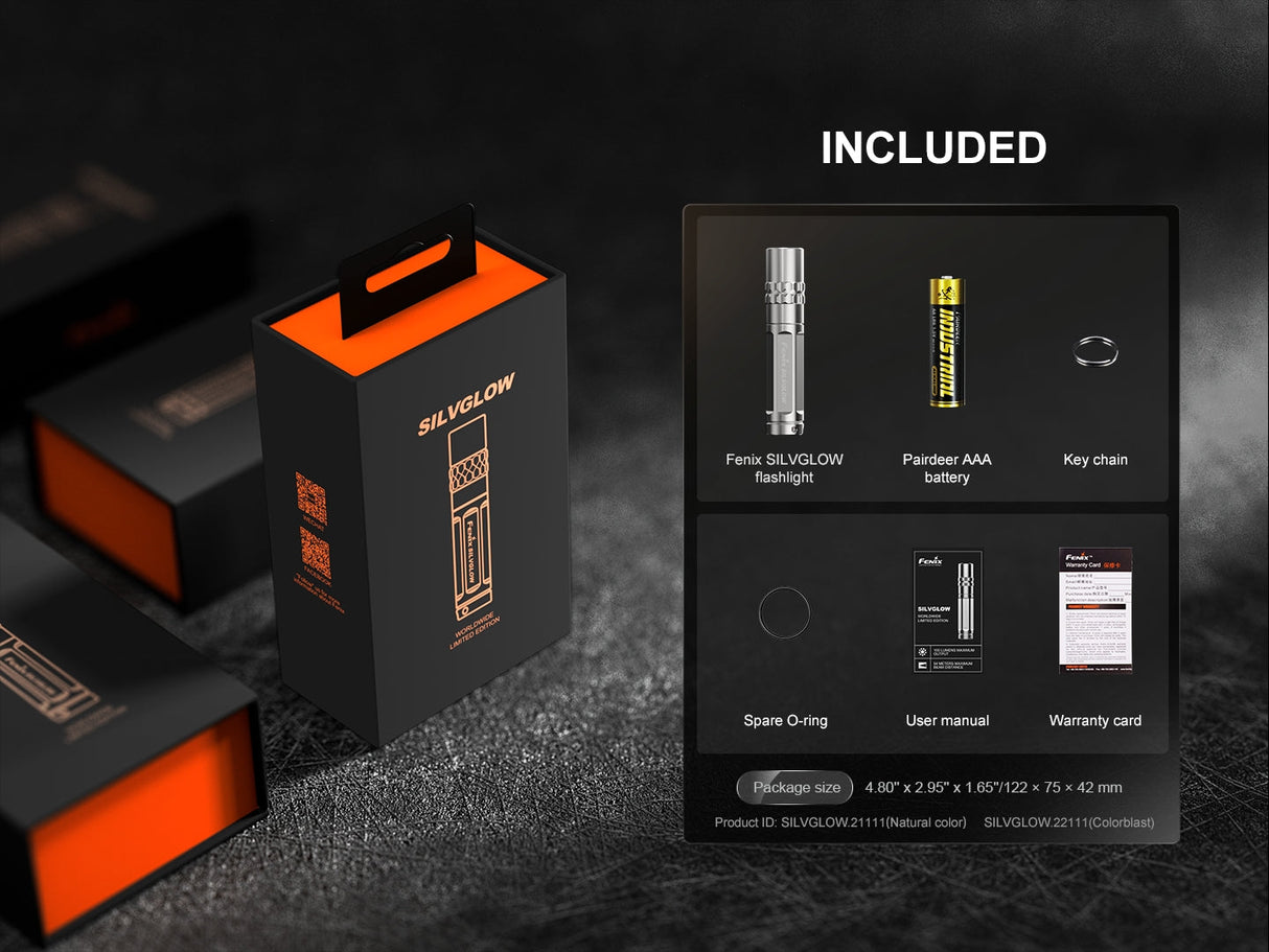 Fenix SilvGlow Limited Edition AAA Flashlight for Collectors and Everyday Users Worldwide