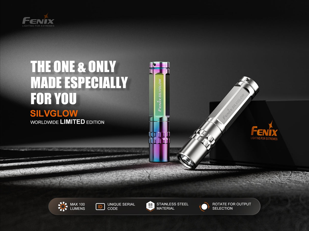 Fenix SilvGlow Limited Edition AAA Flashlight for Collectors and Everyday Users Worldwide