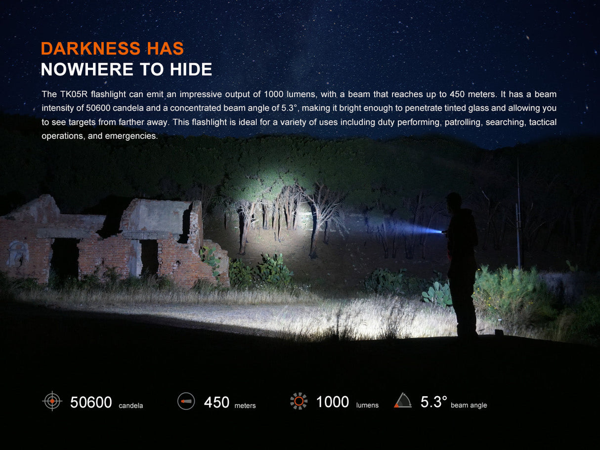 Fenix TK05R Compact Tactical EDC Flashlight Adventure Ready