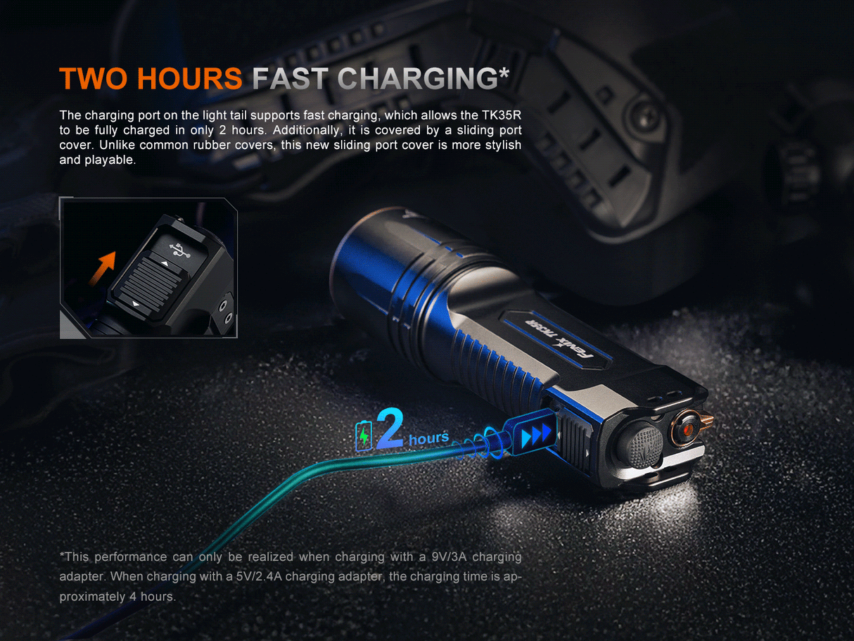 Fenix TK35R Rechargeable Flashlight UV – Adventure Awaits