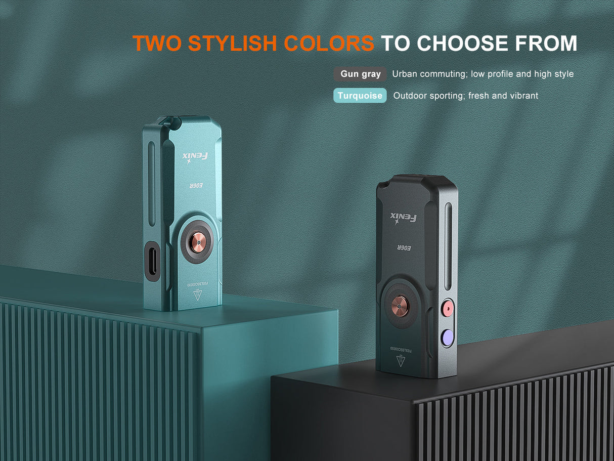 Fenix E06R Keychain Light With Powerful 700 Lumen Output White UV Red Laser Pointer For Everyday Carry Enthusiasts