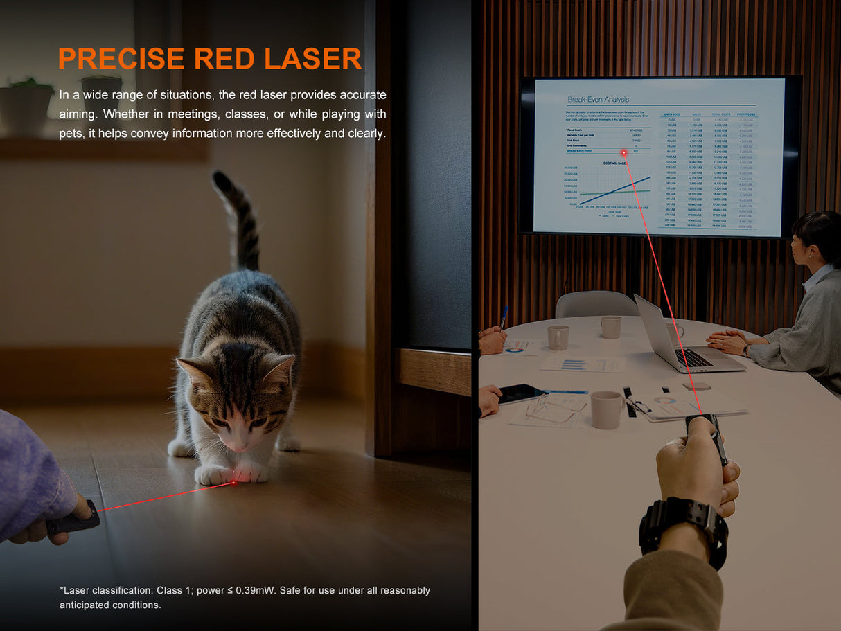 Fenix E06R Keychain Light With Powerful 700 Lumen Output White UV Red Laser Pointer For Everyday Carry Enthusiasts