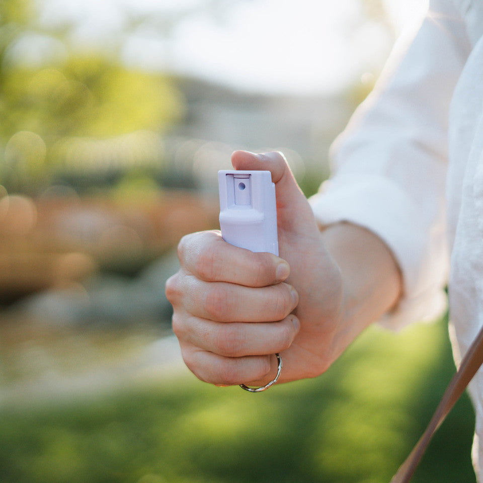 SABRE Pepper Spray with Quick Release Key Ring, Black and Lavender, 2 Pack