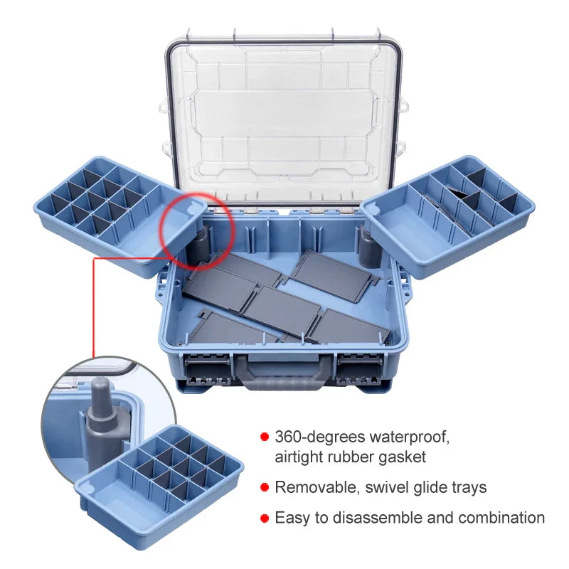 Portable Multi-Layer Fishing Tackle Box-3