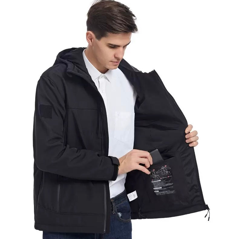 10-Zone Softshell Heated Jacket Waterproof Winter Coat|LITEGUEST™