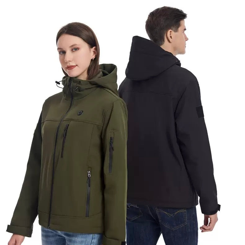 10-Zone Softshell Heated Jacket Waterproof Winter Coat|LITEGUEST™