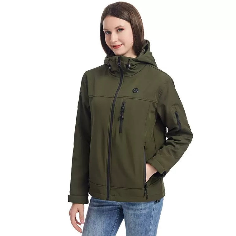 10-Zone Softshell Heated Jacket Waterproof Winter Coat|LITEGUEST™