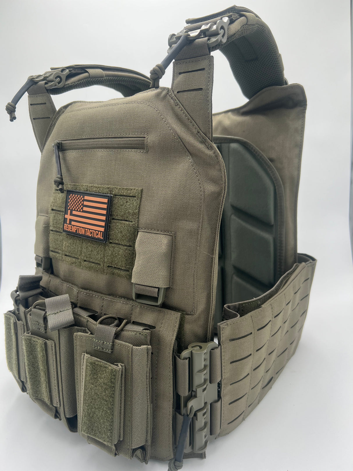Redemption Tactical® "CRUSADER 2.0 XL” Plate Carrier Vest with Side Cummerbund