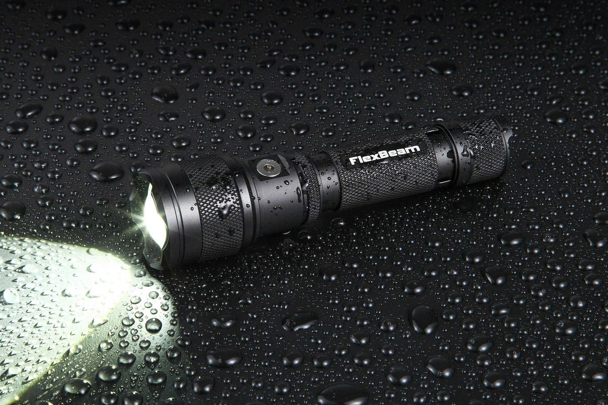 FlexBeam- 1200 Lumen Adjustable Beam Rechargeable Flashlight