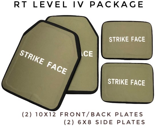 Redemption Tactical Crusader 2.0® l St. Michael FULL ARMOR KIT COMBO PACKAGE with Crusader 2.0 +IFAK Medical Kit + LEVEL IV (2) 10x12 Front/Back Plates (2) 6x8 Side Plates (Level III PE)