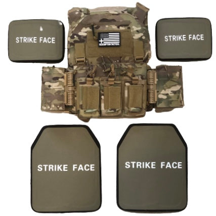 Redemption Tactical Crusader 2.0® l St. Michael FULL ARMOR KIT COMBO PACKAGE with Crusader 2.0 +IFAK Medical Kit + LEVEL IV (2) 10x12 Front/Back Plates (2) 6x8 Side Plates (Level III PE)