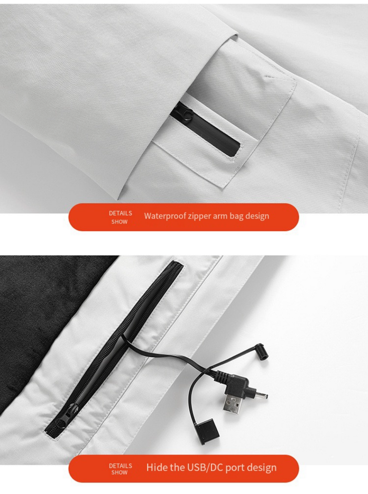 LITEGUEST™ Heated Jacket – 5-Zone USB-Powered Outdoor Hiking Coat