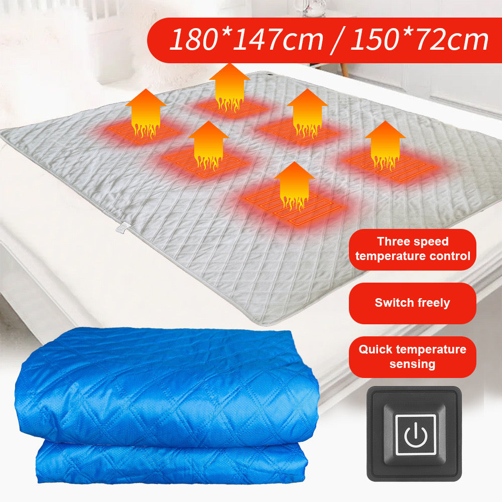 LITEGUEST™ Heated Camping Blanket – Polar Fleece, Waterproof & USB-Powered