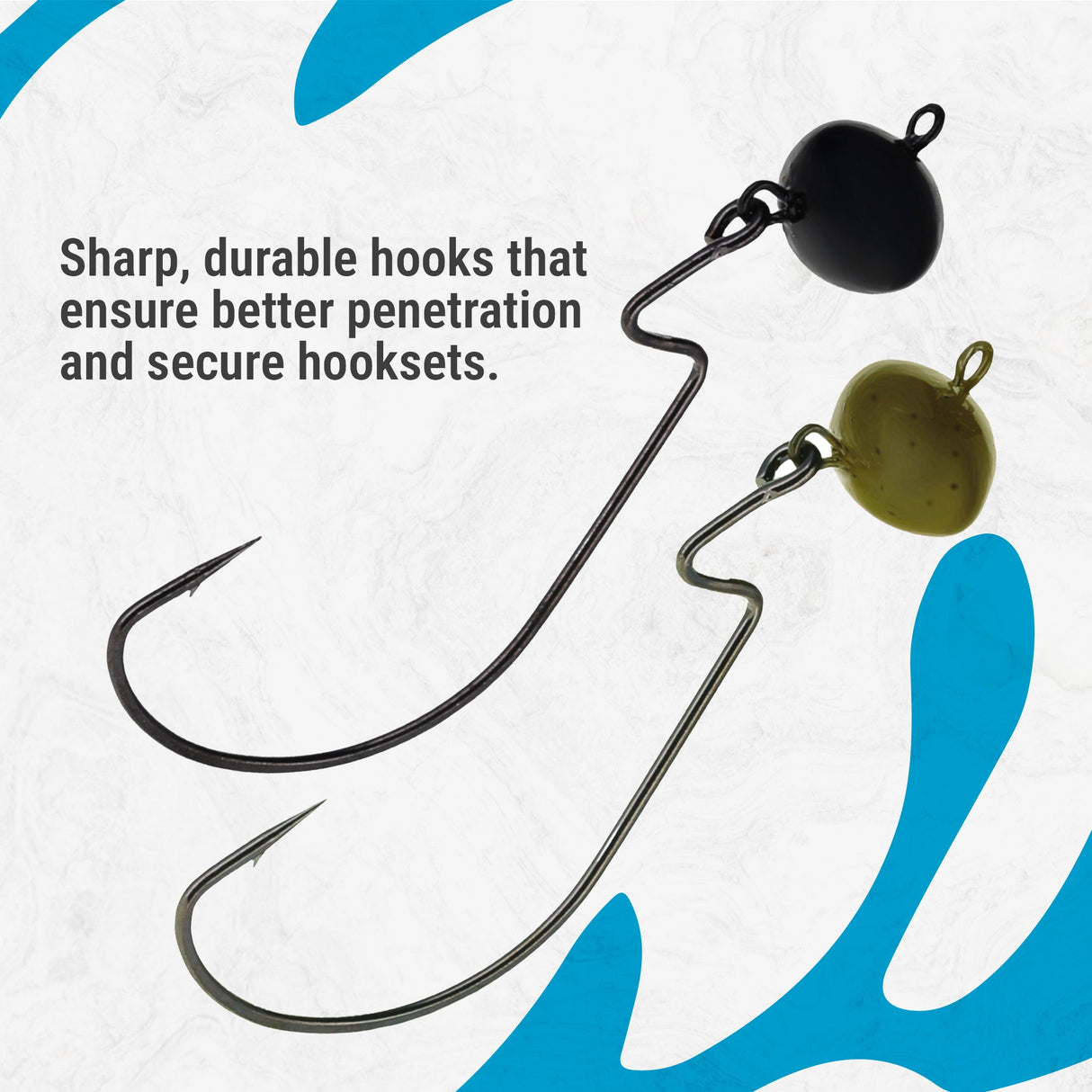 Reaction Tackle Lead Swing Football Jigs- 5-PACK - New