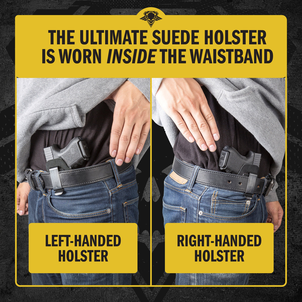 The Ultimate Suede Leather IWB Holster - Small Size | Fits Ruger LCP, LCP2, Sig P238, P290, S&W Bodyguard .380 and Most .380's - Lifetime Warranty - Made in USA