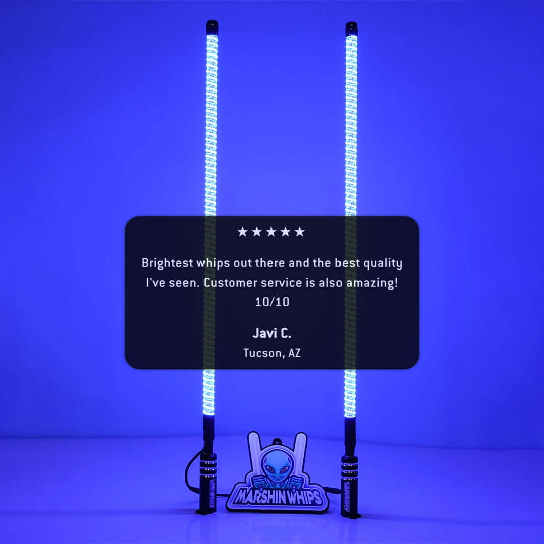 V2 Black Out - Set of Whips