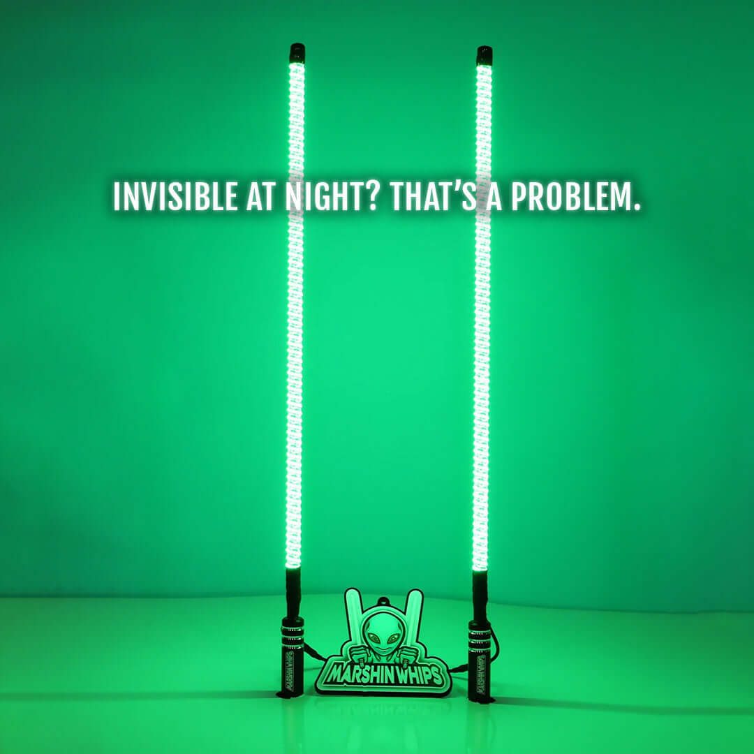 V2 Black Out - Set of Whips