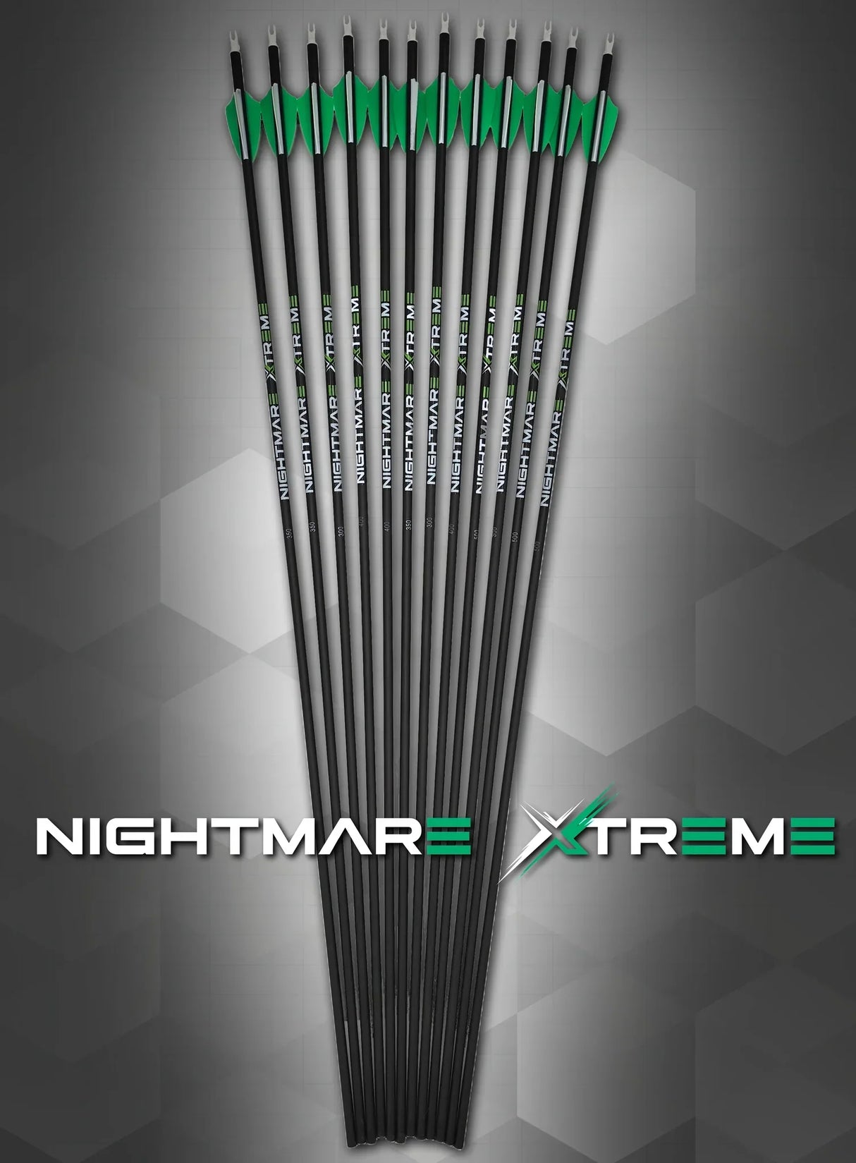 Nightmare Xtreme 2.0 300 / 350 / 400/ 500 spine Arrow 6/Pack Fletched
