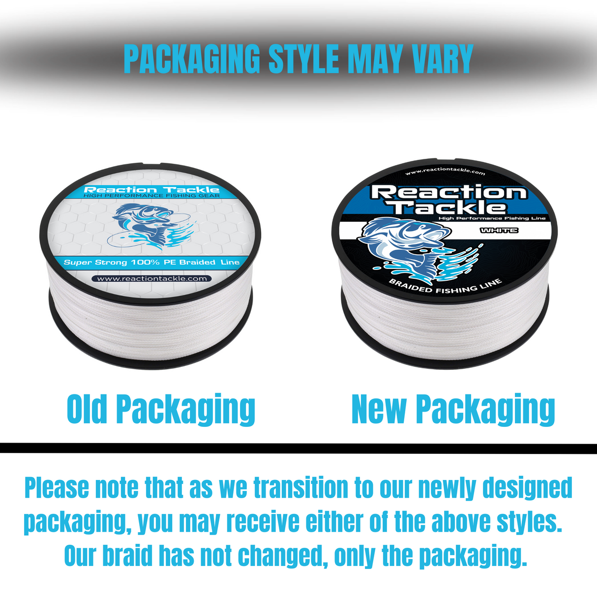 Reaction Tackle Braided Fishing Line - NO FADE Red